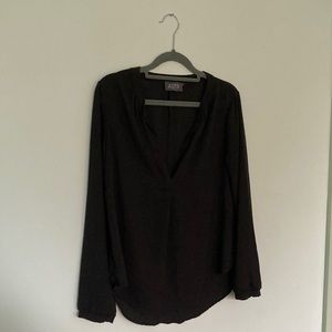Semi sheer black blouse
